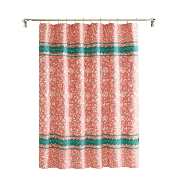 Pioneer Woman Mazie Multicolor Medallion Lace Shower Curtain-NEW! - Picture 4 of 5